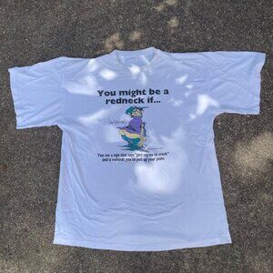 Vintage 90s Jeff Foxworthy You Might Be A Redneck Single Stitch Shirt XL